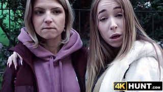 Lesbian blonde Gina Gerson diregards her girlfriend for a paid rough fucking session