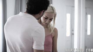 Sinful Chloe Temple blows her tutor and rides his big cock