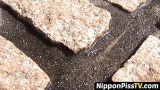 NipponPissTV.com - Japanese babes filmed peeing all around town in public