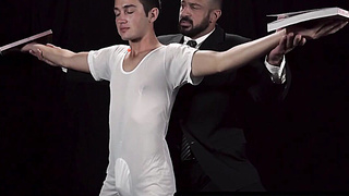 SayUncleNetwork.com - Buff Mormon raw barebacks young man hard and rough