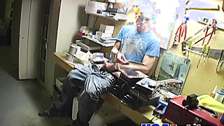 Horny cute twink with piercing wanking his big dick