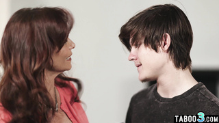 Redhead mature stepmom seducing stepson