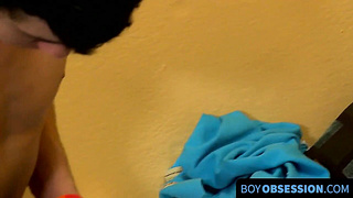 BoyObsession.com - Ryan Morrison's blonde twink huge dong riding fun