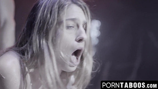 PornTaboos.com - Beautiful Adriana Chechik fed warm cum in a kinky no holes barred foursome