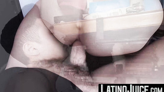 I painted my luscious gooey cum on twink punk Sonnys horny mouth