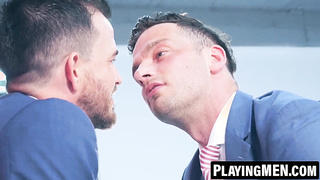 PlayingMen.com - Damon Heart drills new assistant Franky Fox's wet hole