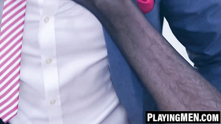 PlayingMen.com - Damon Heart drills new assistant Franky Fox's wet hole