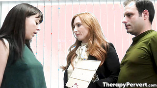 Lucky man ends up fucking his stepdaughter Whitney Wright and MILF therapist Sophia Locke