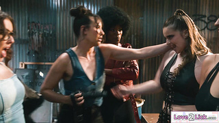 All girl gangs battling it out with sex