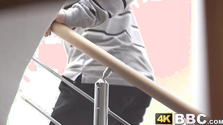 Cute kinky babe Monique Woods moans while riding huge dick