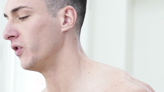 Big dick Tristan Hunter pounding inked jockstrap bottom raw