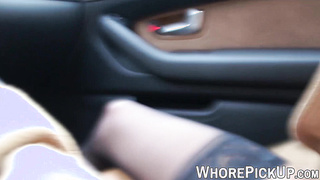 POV video of random prostitute fucking guy for money outdoor