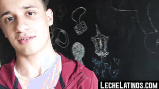 LecheLatinos.com - Cute young Latino barebacked and facialized by a huge cock in a wild romp