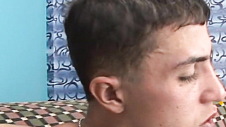 Young Latino bare bangs his BF until a cum blasting finish