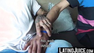 Nasty dudes Axel and Rodrigo strip their clothes to fuck each other for cash