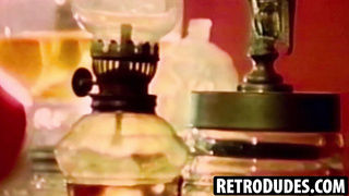 RetroDudes.com - Lean mustached Anthony Lee takes a hard oral and anal hammering