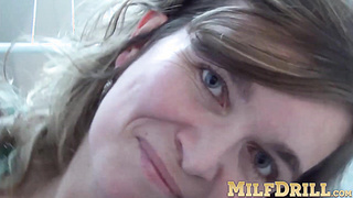 Mature woman with big boobs is horny and wants to masturbate