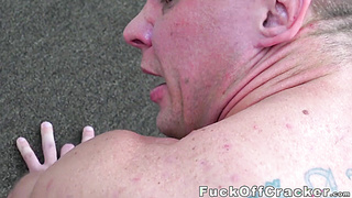 Straight stud drilled bareback POV after deepthroating BBC