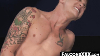 FalconsXXX.com - Two gays in a wild, bareback fucking session with intense anal action
