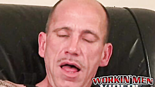 Hot athletic senior moans during a passionate anal play