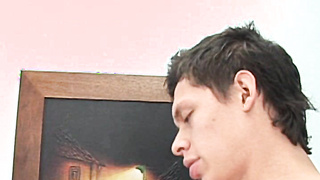 Latino twink plowed bareback before getting a suck