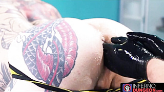 InfernoDungeon.com - Group fisting and sloppy blowjobs for muscular horny men