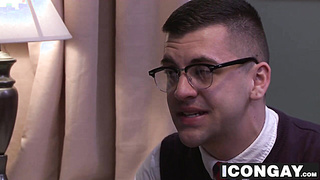 Stiff cock Myles Landon railing Josh Stone deep in the ass