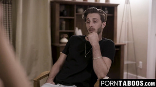 PornTaboos.com - Gorgeous temptress shares a thick hard dick with her busty stepmom