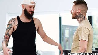 Straight dude Johnny Hill starts curiosity about how it feels to fuck a guy