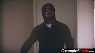 CreampiedTeenie.com - Neighborhood slut Gia Paige gets her teen twat filled with hot cum