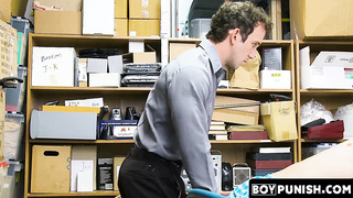 BoyPunish.com - Thieving twink's raw, intense facial cumshot after a disciplinary bareback fuck