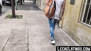 LecheLatinos.com - Straight Latino's first gay bareback experience in a wild fuck session