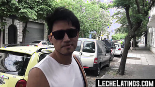 LecheLatinos.com - Straight Latino's first gay bareback experience in a wild fuck session