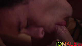 Tattooed Latino twink Dave Andrew ass drilled after blowjob