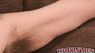 Throbbing cock senior sprays warm cum after hot masturbation