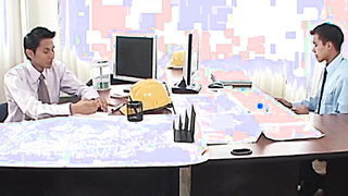 Two cock hungry Latino twinks screwing at the office