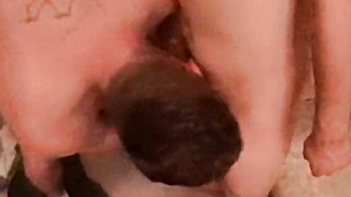 Mature homo Joe seduces young amateurs for blowjob and anal