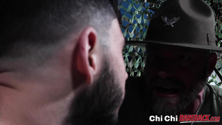 Army sergeant Killian Knox barebacked by young Adrian Rose