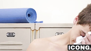 Daddy Rodney gives Kory a hardcore lesson in the locker room