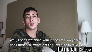 Adorable twink Dan begs me to fuck him and spray my cum on his mouth