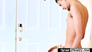 TwinkStrokes.com - Twink deepthroats his partner before intense ass fucking