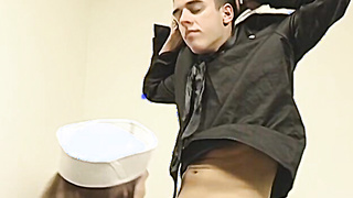 Sailor Tristan Spears blows dick before doggystyle fucking