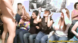 Clothed girl fucked hardcore by stripper in reality video