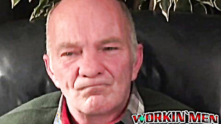 Stunning mature hunk masturbates his big rock hard cock