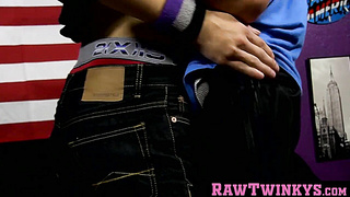 RawTwinkys.com - Horny twink with tattoos loves taking it up his tight rear with joy