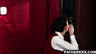 FatherXXX.com - Confession room secret exposed with pastor's raw fuck