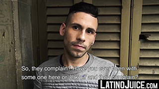 Delicious guy Juande enjoys every swift thrusts I make to his wet hole