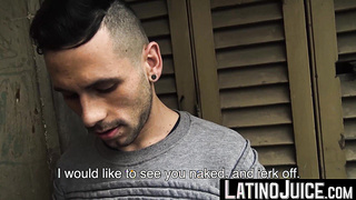 Delicious guy Juande enjoys every swift thrusts I make to his wet hole