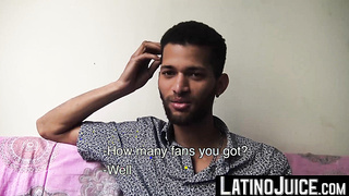 Gorgeous dude Kavano offered cash to shove my huge cock into his mouth