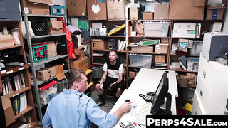 Tatted sweet perp Penetrated by a horny cop till he cums